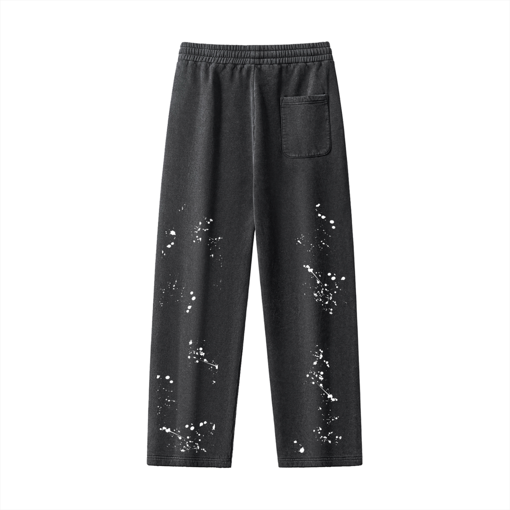 4. Frayed Enzyme Washed Fleece Sweatpants
