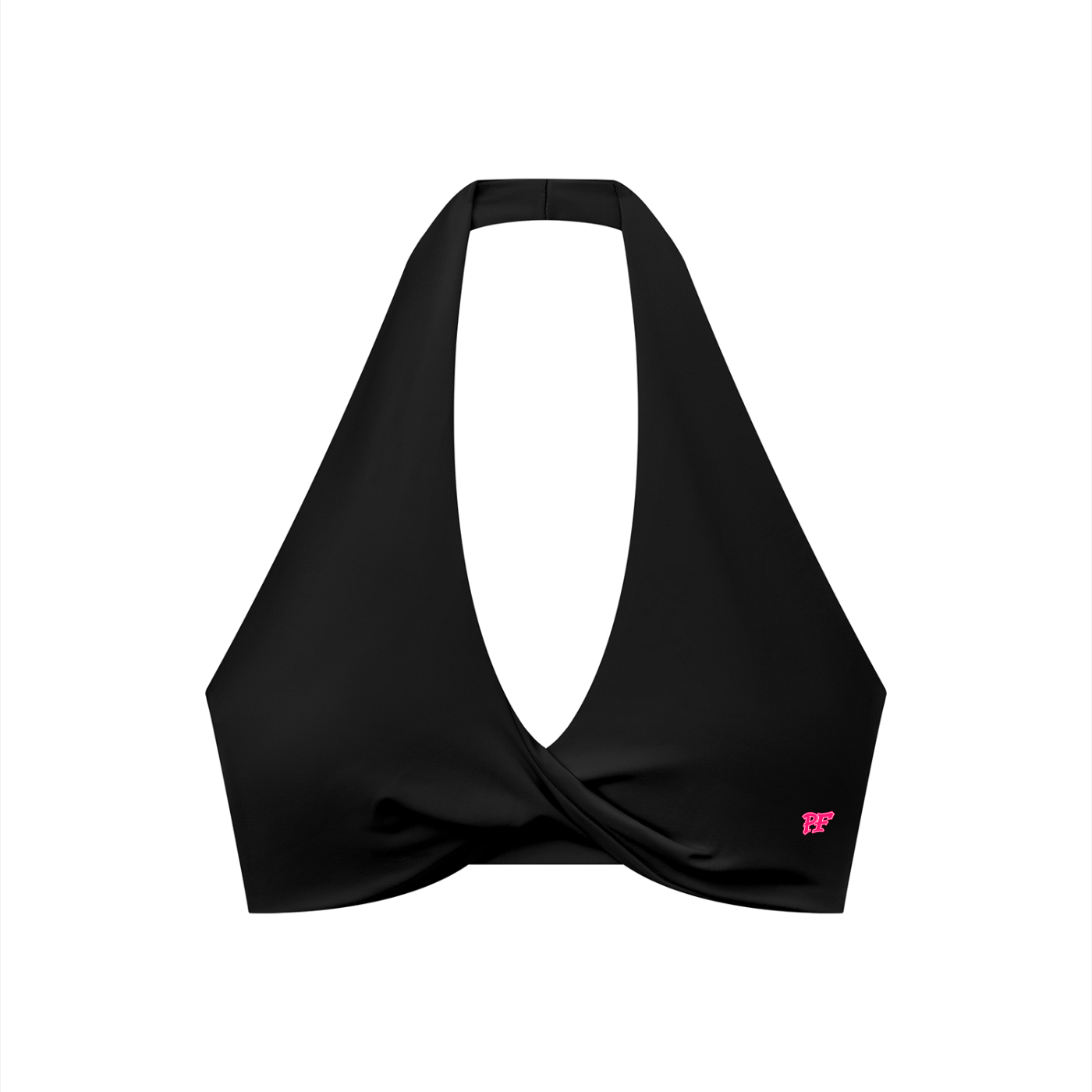 Women's Pleated Halter Sports Bra