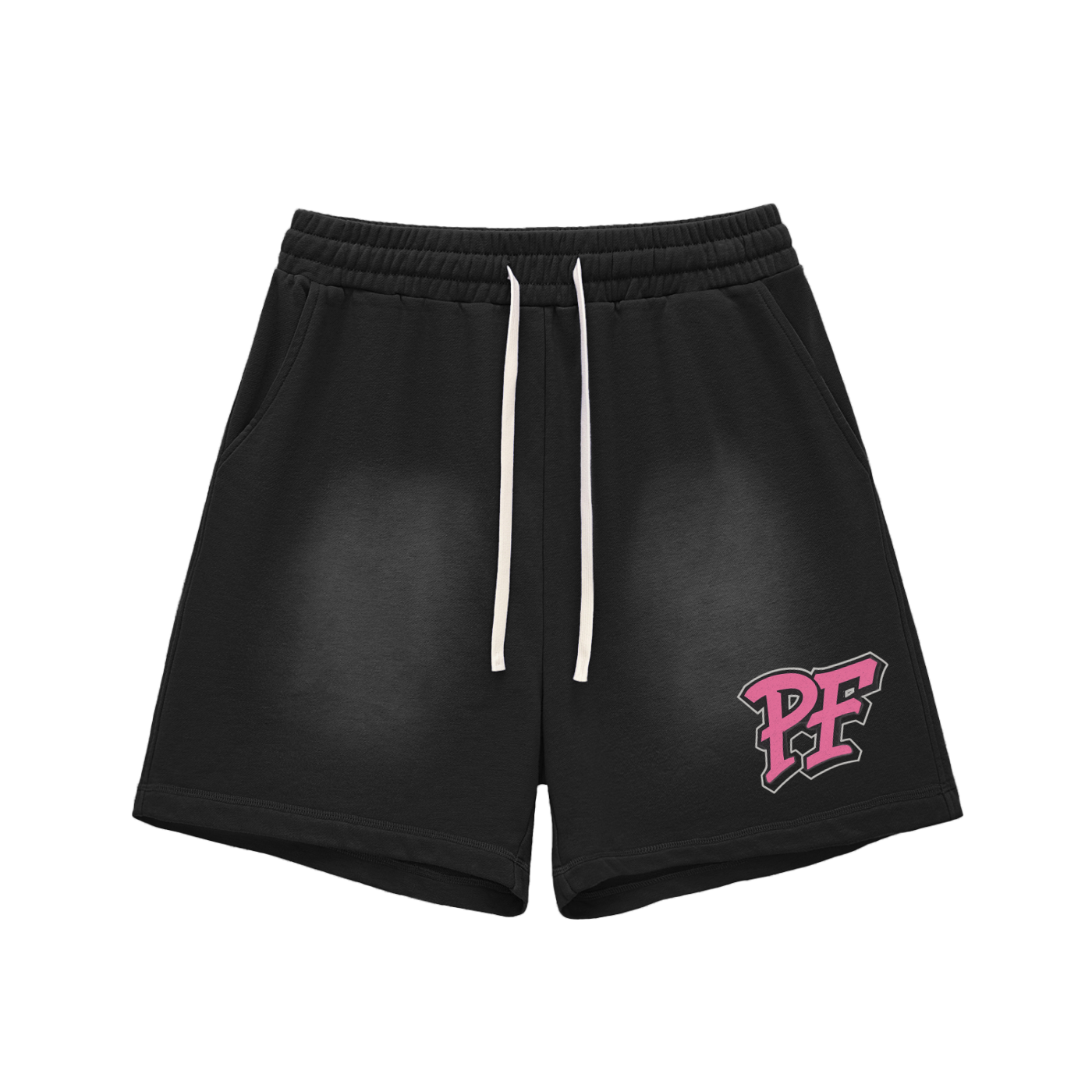 8. Unisex Sun Fade Raw Edge Cotton Shorts