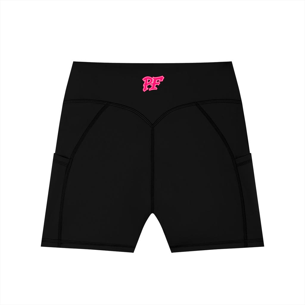 Women's High-Waisted Pocket Biker Shorts