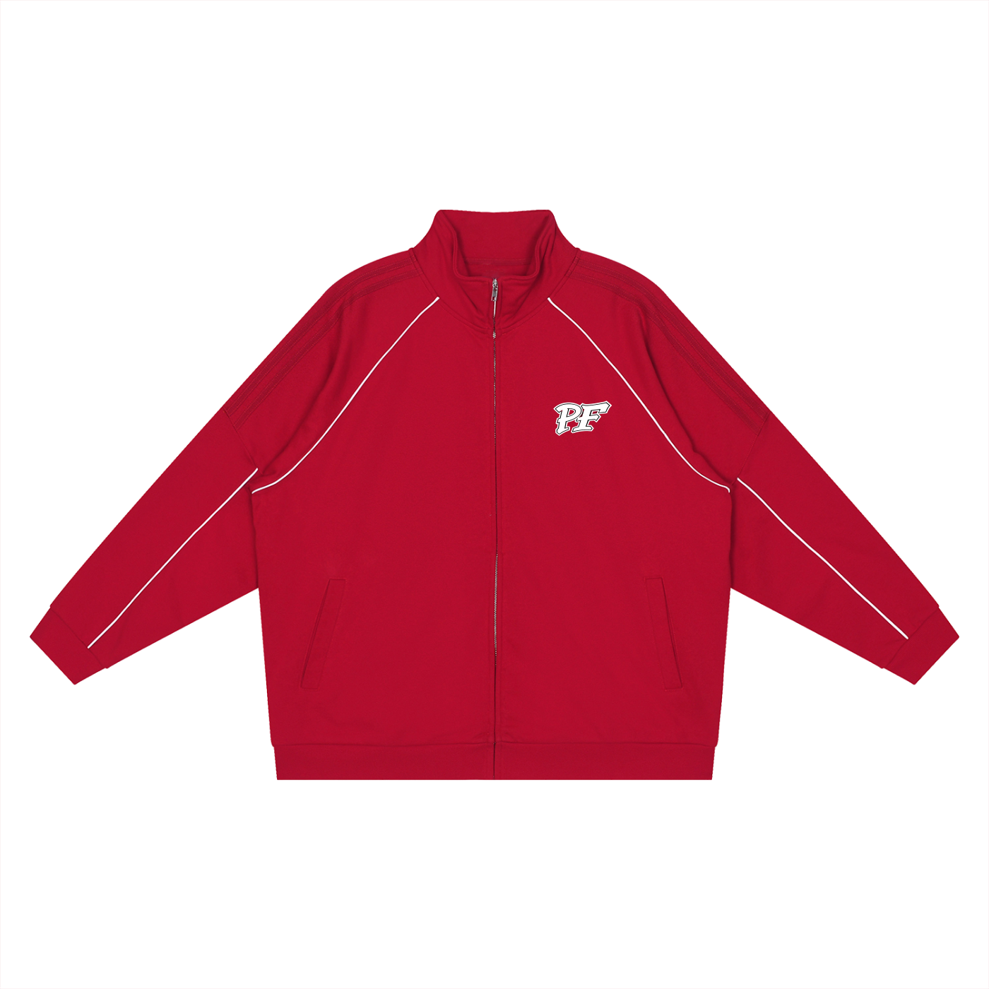 . Reflection Striped Raglan Sleeve  Jacket