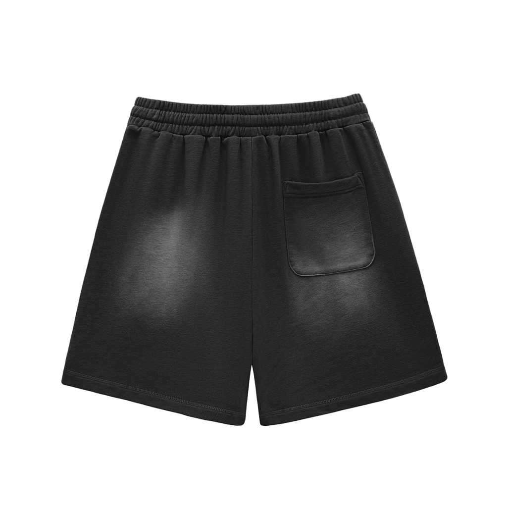 8. Unisex Sun Fade Raw Edge Cotton Shorts
