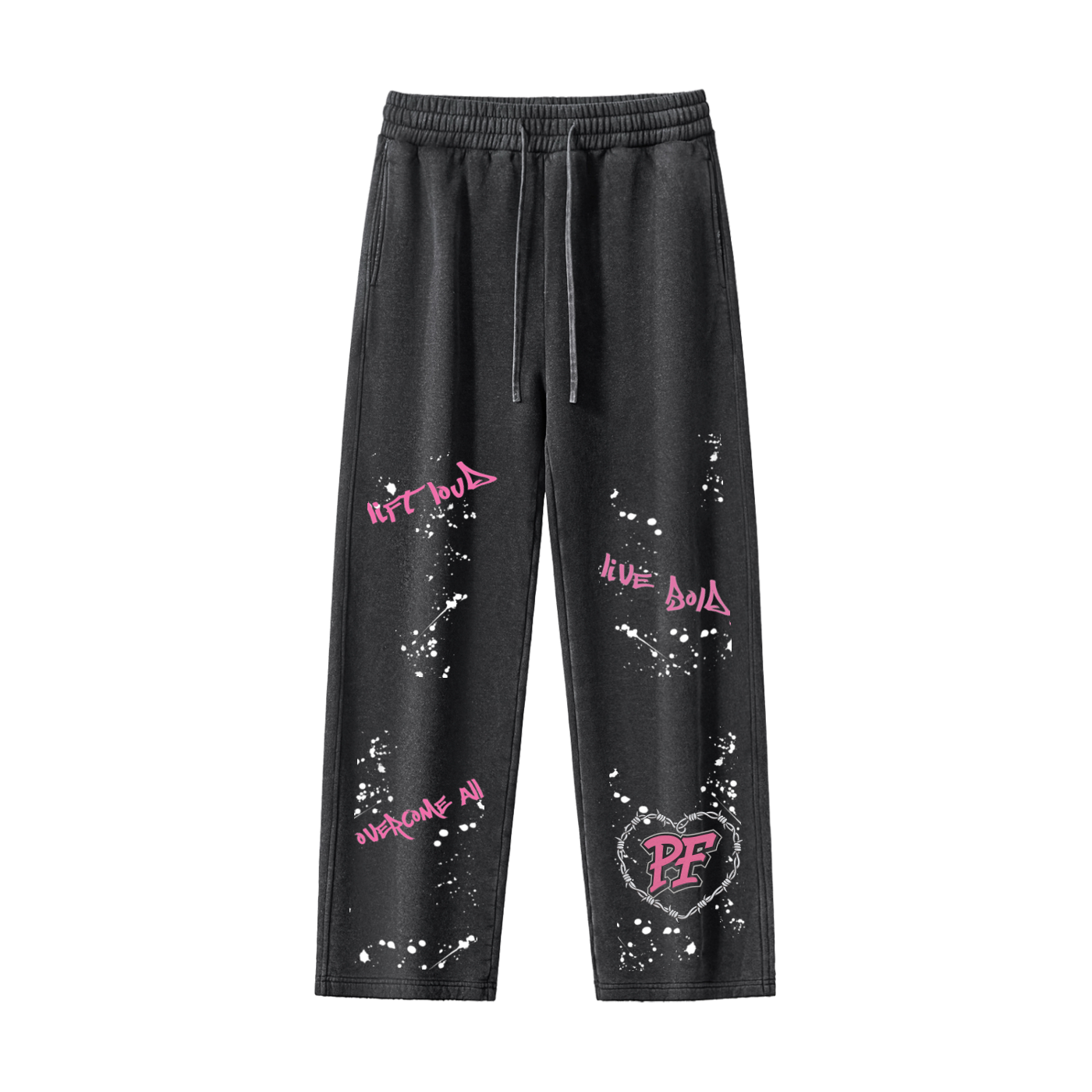4. Frayed Enzyme Washed Fleece Sweatpants